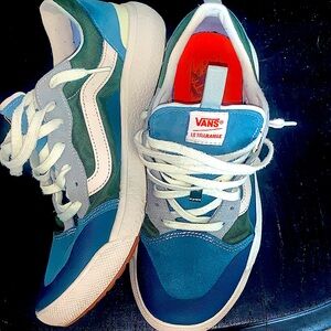 Vans Ultrarange blue & green sz11 EUC